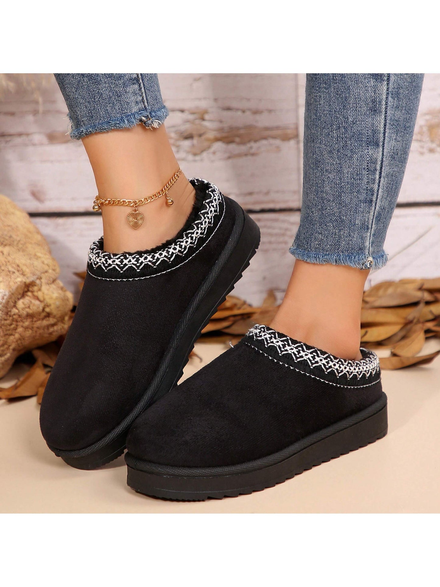 Women'S Sandals Platform - Warm and Non Slip Comfort