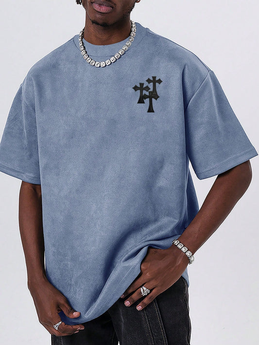  Loose Fit Men's Cross Vintage T-Shirt