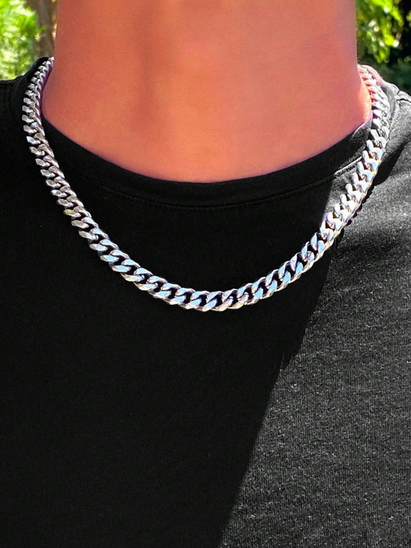 Simple Link Chain Necklace Stylish and Stainless Steel 