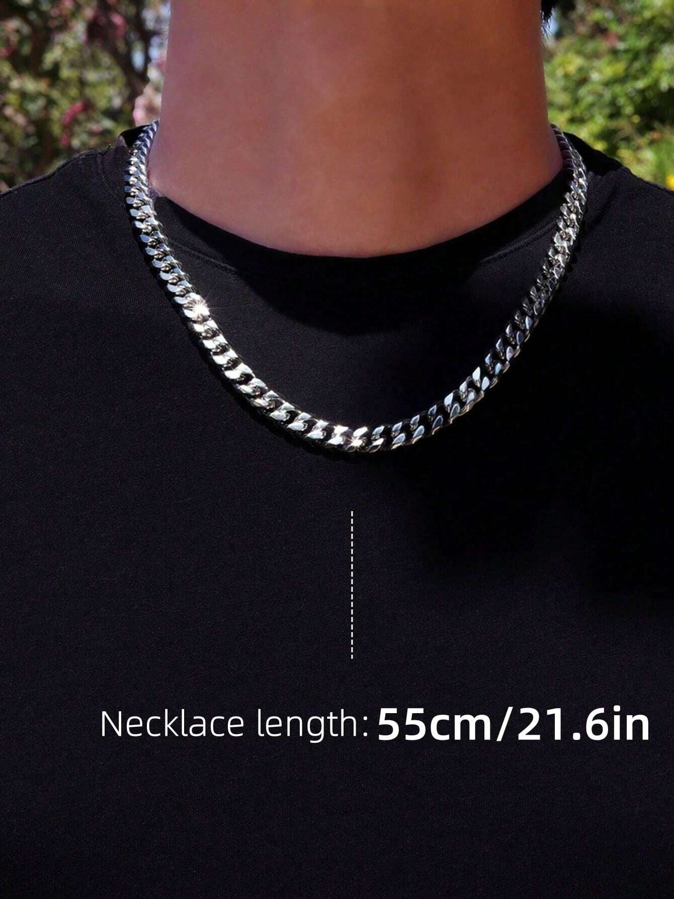 Simple Link Chain Necklace Stylish and Stainless Steel 